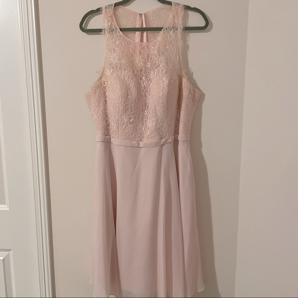 Azazie Bridesmaid Dress (Blushing Pink) Sz A14